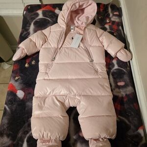 Ralph Lauren Light Pink Quilted Snowsuit